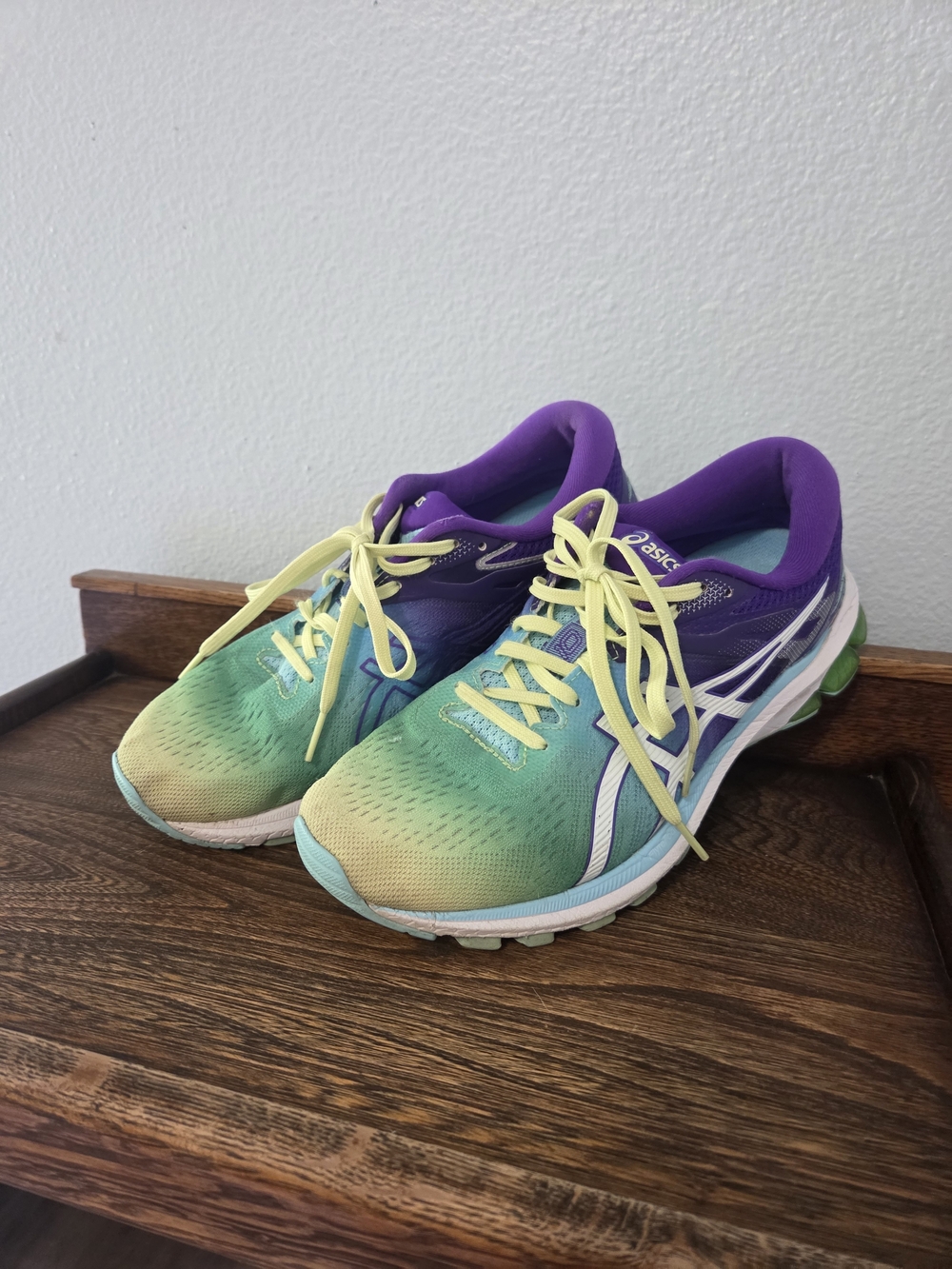 ASICS Women’s Gradient Green Purple Running Shoes